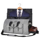 Sac de voyage gris avec multiples poches de rangement