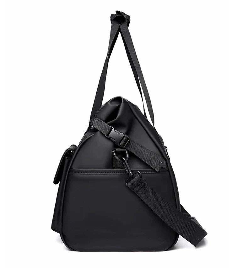 Vue arrière du sac imperméable avec poche zippée