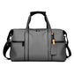 Sac de voyage gris avec compartiment waterproof pratique