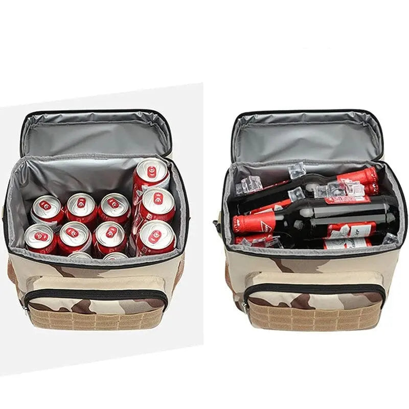 Vue de côté du sac isotherme militaire compact