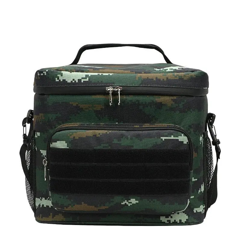 Sac isotherme camouflage vert, pratique pour les sorties