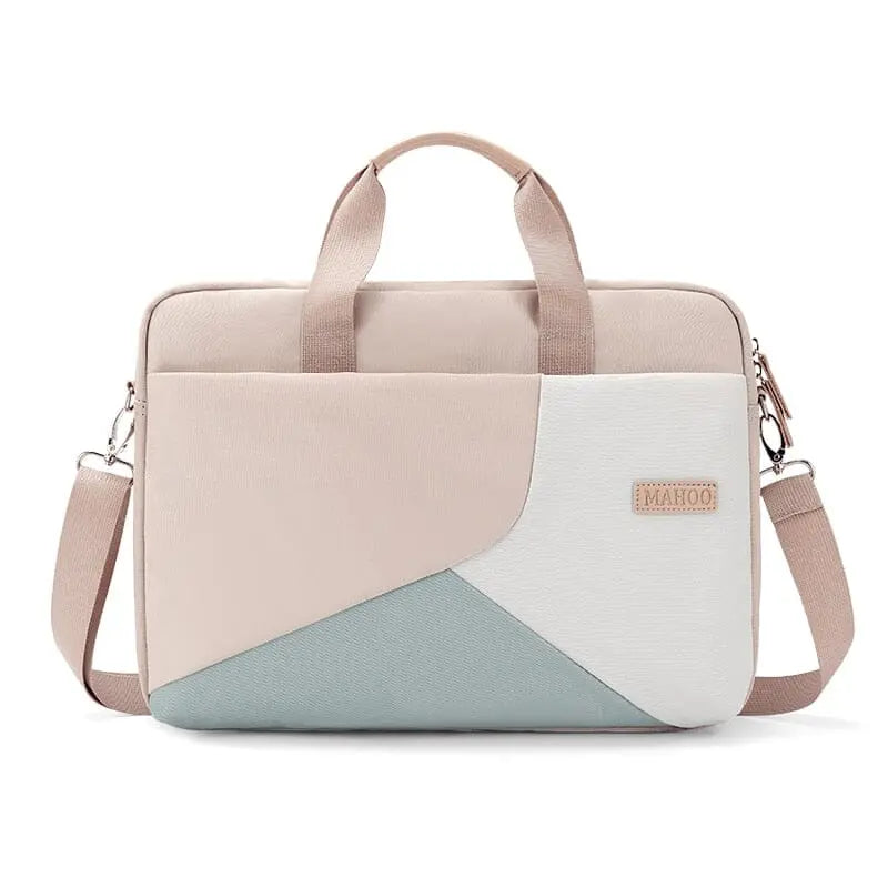 Vue de côté du sac ordinateur multi-compartiments pour femme