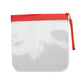 Sac refermable rouge pour transporter liquides en cabine