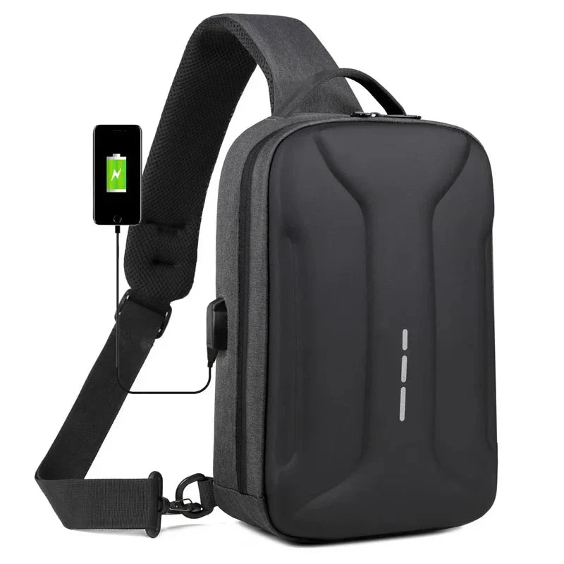 Sac de poitrine en tissu imperméable avec sangle ajustable