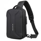 Sac de poitrine antivol en noir avec design moderne