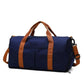 Sac polochon bleu avec tissu imperméable