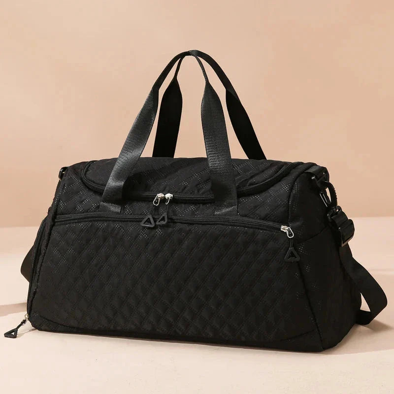 Sac noir polyvalent avec poche principale spacieuse