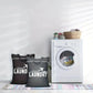 Sac à linge sale pliable en nylon, vue de face