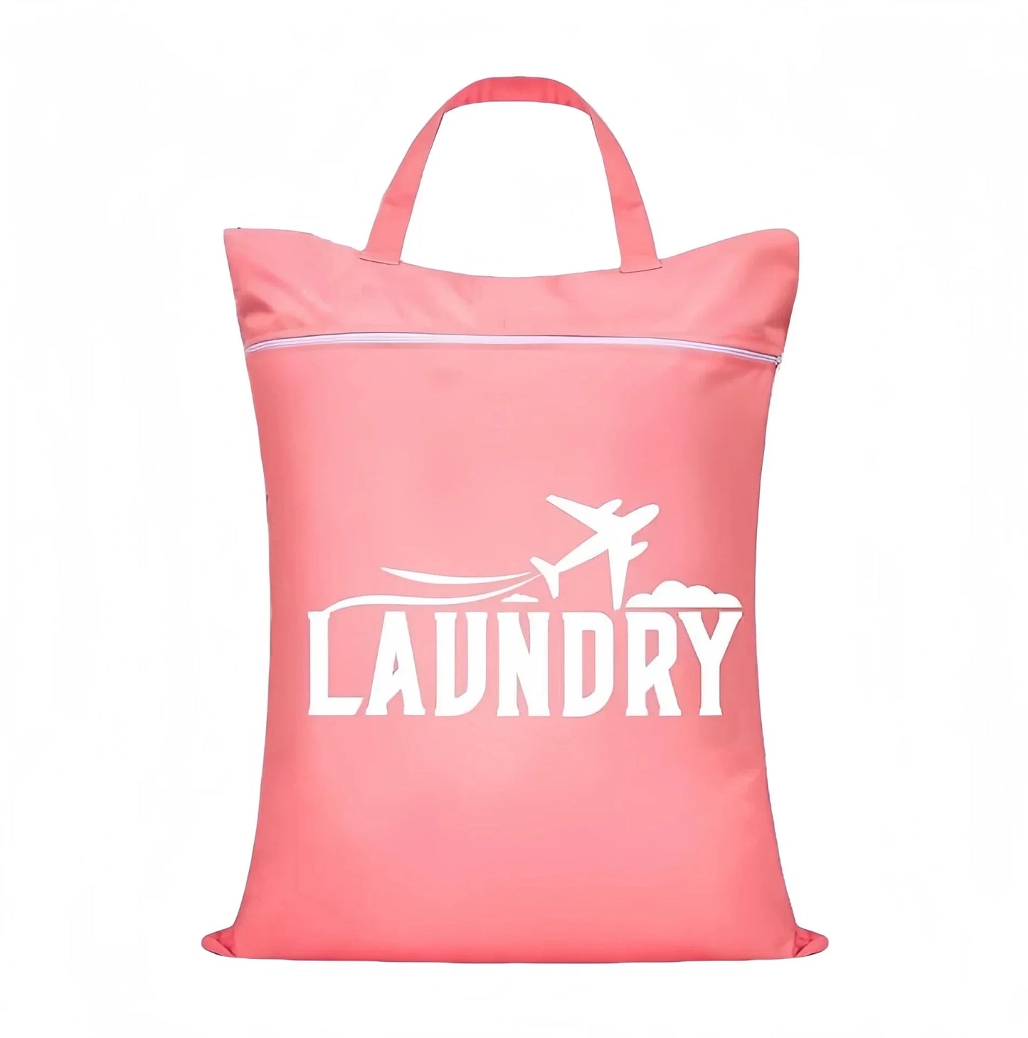 Sac de voyage rose pour linge, compact et léger