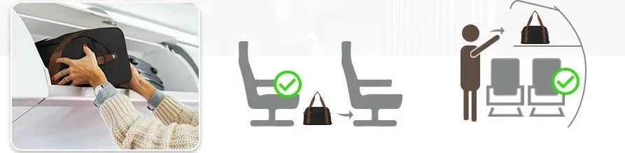 Sac cabine avec compartiments pour documents et gadgets