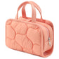 Sac de toilette matelassé avec trousse transparente amovible