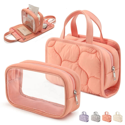 Sac matelassé fermé, montrant sa texture et ses finitions