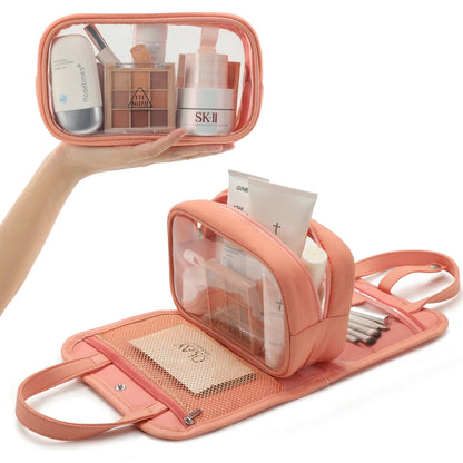 Sac de toilette matelassé en coloris rose élégant