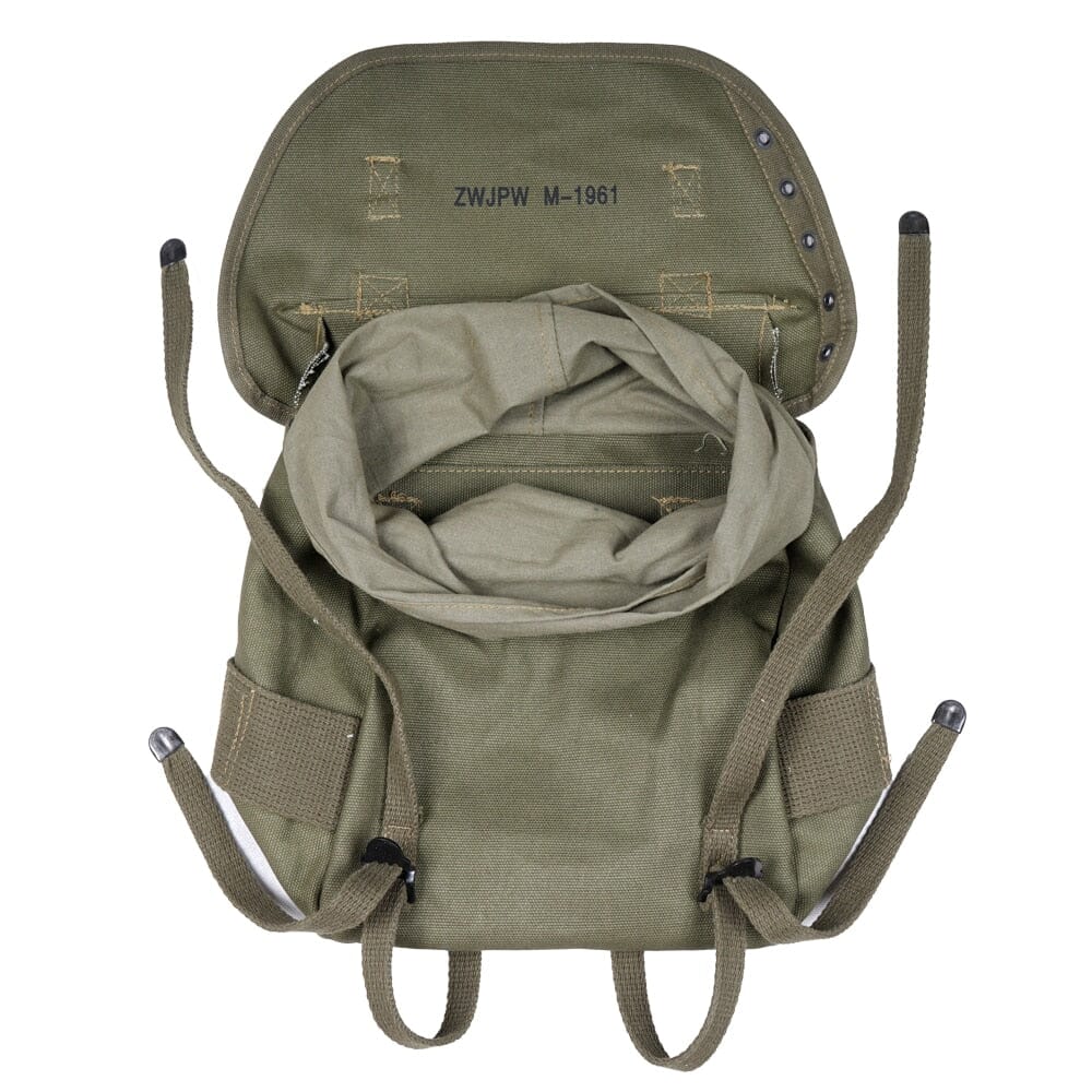Sac vintage kaki avec bandoulière en toile robuste