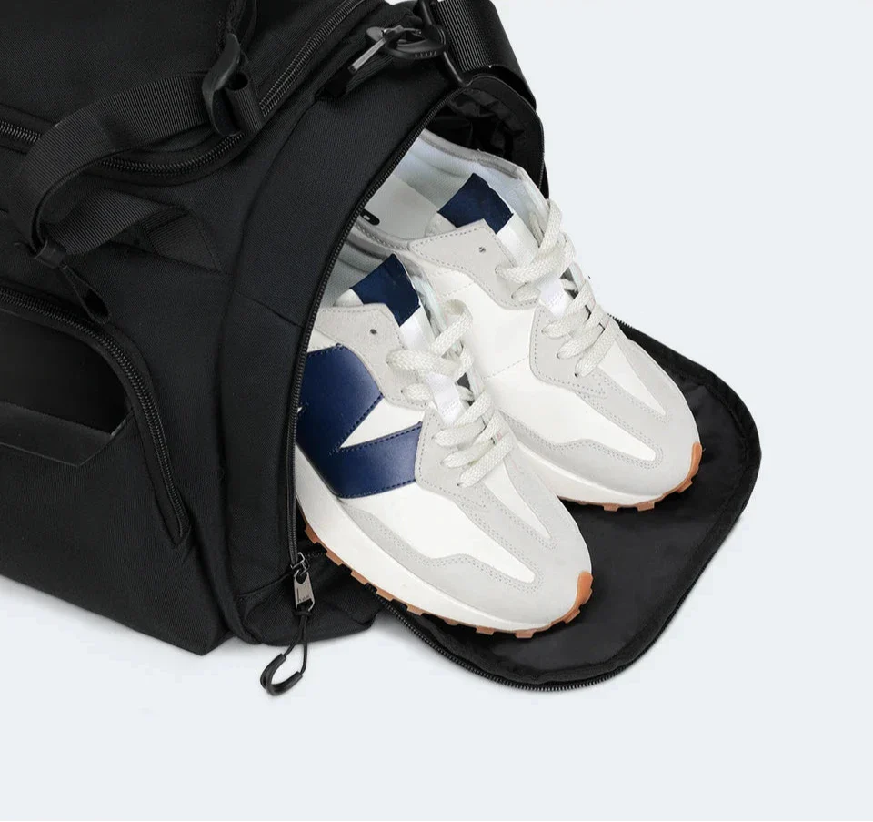 Compartiment à chaussures ventilé du sac de voyage convertible