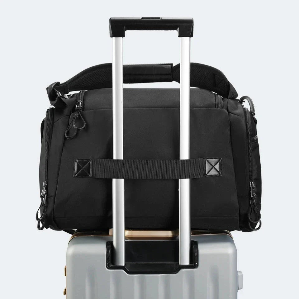 Vue du sac à dos avec compartiment pour ordinateur portable intégré