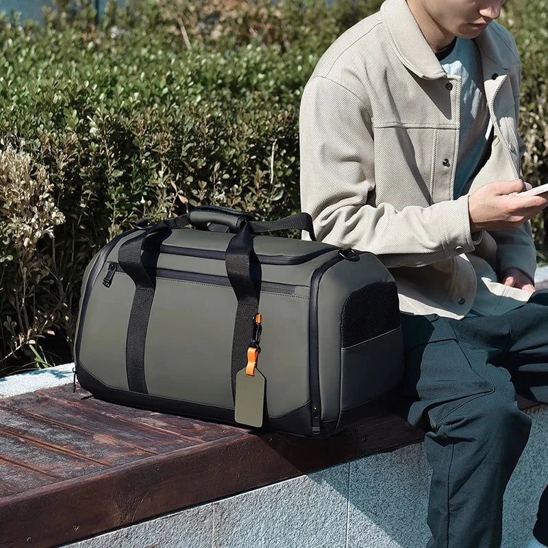 Sac de sport avec poches latérales pour accessoires