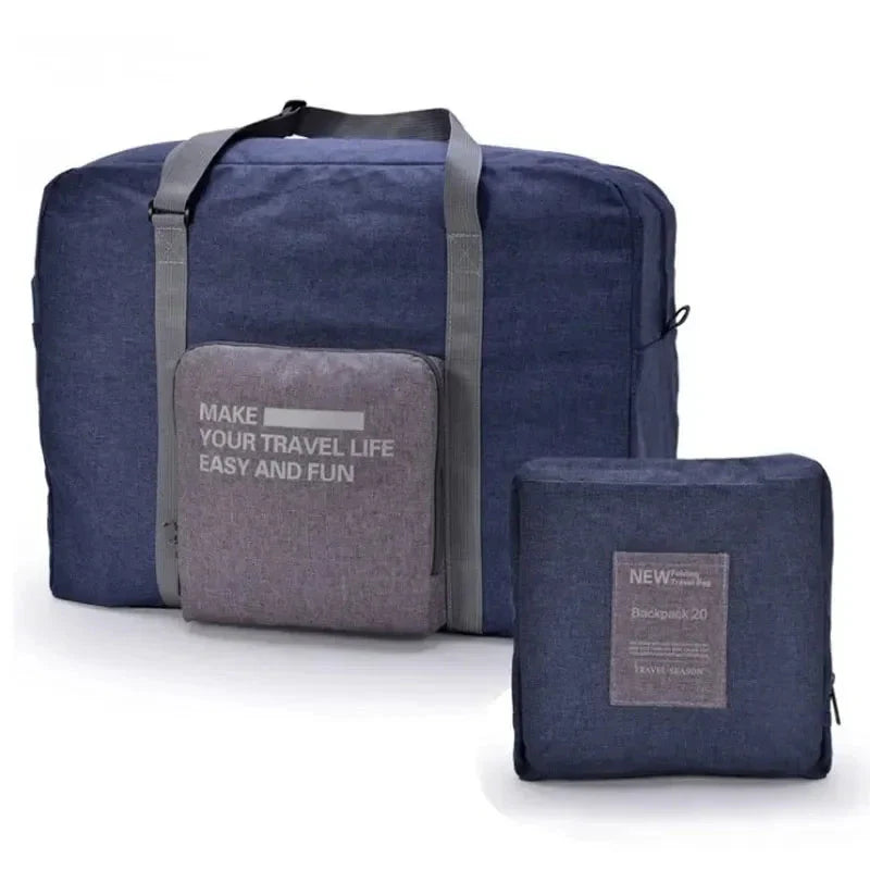Sac de voyage bleu marine, adapté aux normes de cabine
