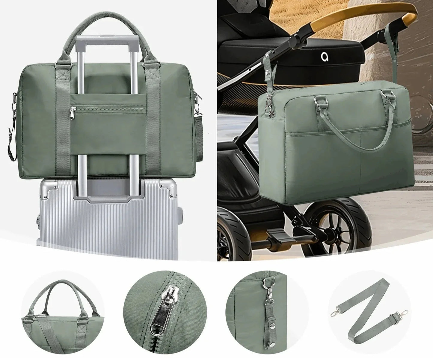 Sac de voyage femme avec poignées solides et design élégant