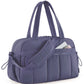 Sac bleu marine matelassé, adapté pour week-ends