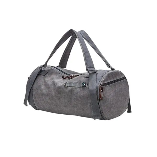 Sac vintage gris avec bandoulière ajustable