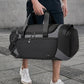 Sac weekender homme avec compartiments multiples en vue de côté
