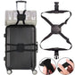 Sangle bagage cabine noire avec fermeture à clip
