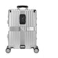 Sangle TSA grise ajustée sur une valise