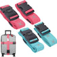 Sangle valise avec motif avion sur fond bleu