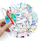 Stickers de différentes tailles pour bagages et accessoires