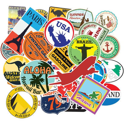 Stickers personnalisables pour bagages et ordinateurs