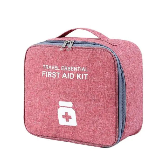 Trousse de voyage rouge avec grande capacité de rangement