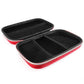 Trousse de secours rigide ouverte avec compartiments visibles