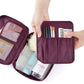 Vue latérale d'une trousse de voyage imperméable