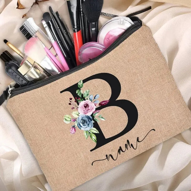 Trousse Maquillage Personnalisée trousse maquillage personnalisee brprenom vue de détail