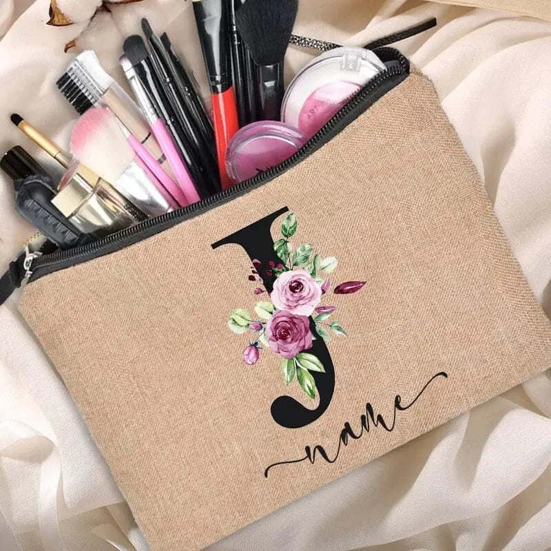 Trousse Maquillage Personnalisée trousse maquillage personnalisee brprenom vue d'ensemble vue 11