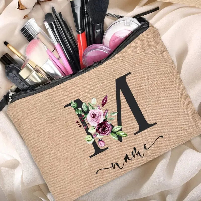 Trousse Maquillage Personnalisée trousse maquillage personnalisee brprenom vue du matériau vue 14