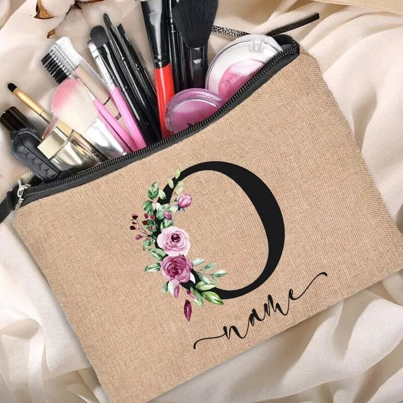 Trousse Maquillage Personnalisée trousse maquillage personnalisee brprenom vue rapprochée vue 16