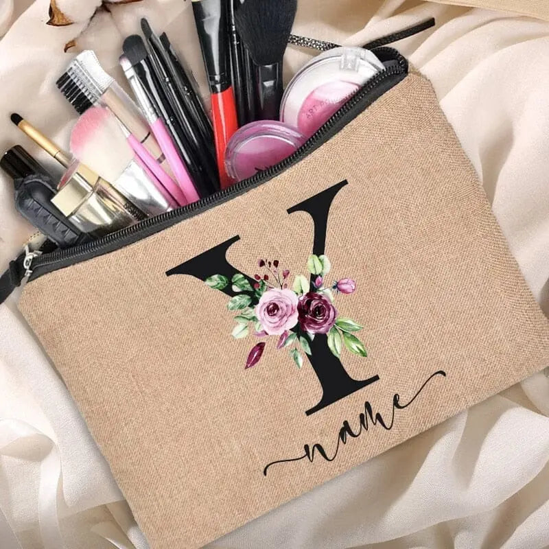 Trousse Maquillage Personnalisée trousse maquillage personnalisee brprenom vue de détail vue 26