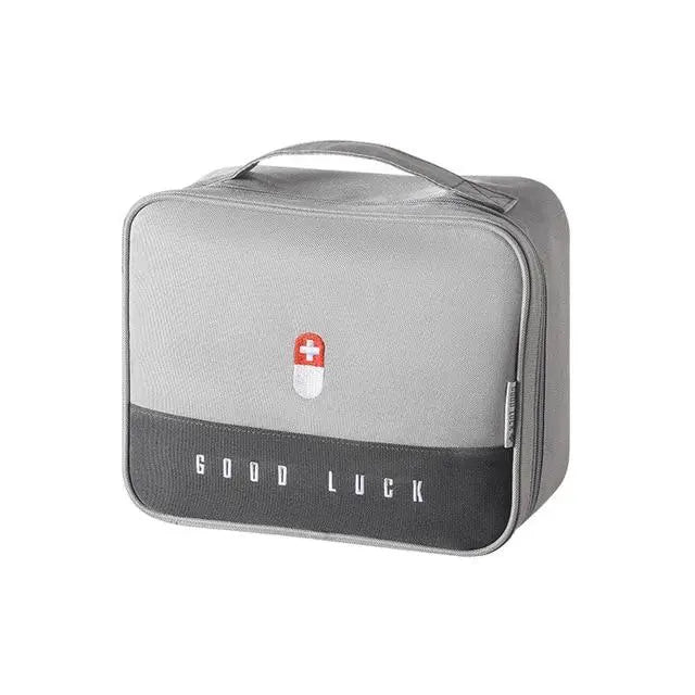 Trousse de secours grise en tissu oxford robuste