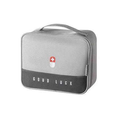 Trousse de secours grise en tissu oxford robuste