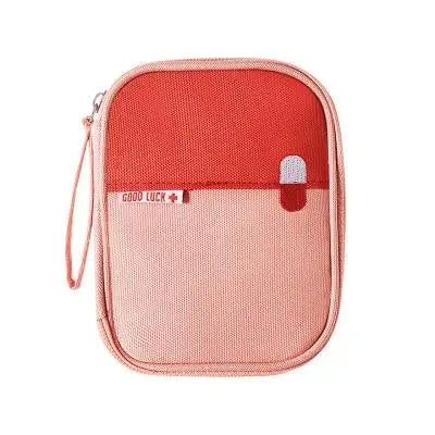 Petite trousse de secours rose, compacte et étanche