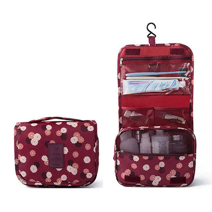 Trousse de toilette bleue en tissu oxford