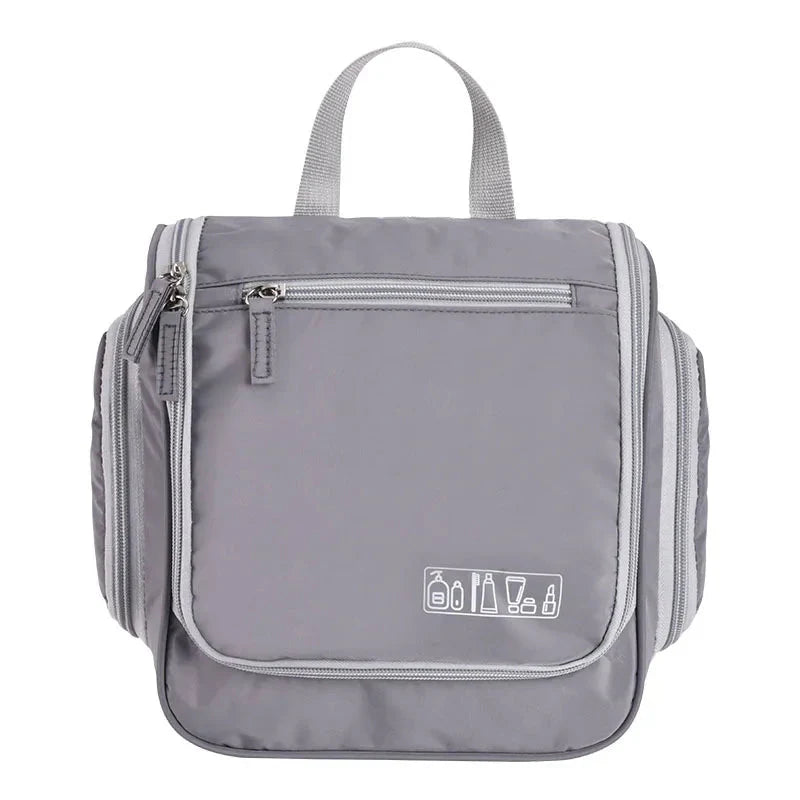Trousse grise imperméable avec poches multiples