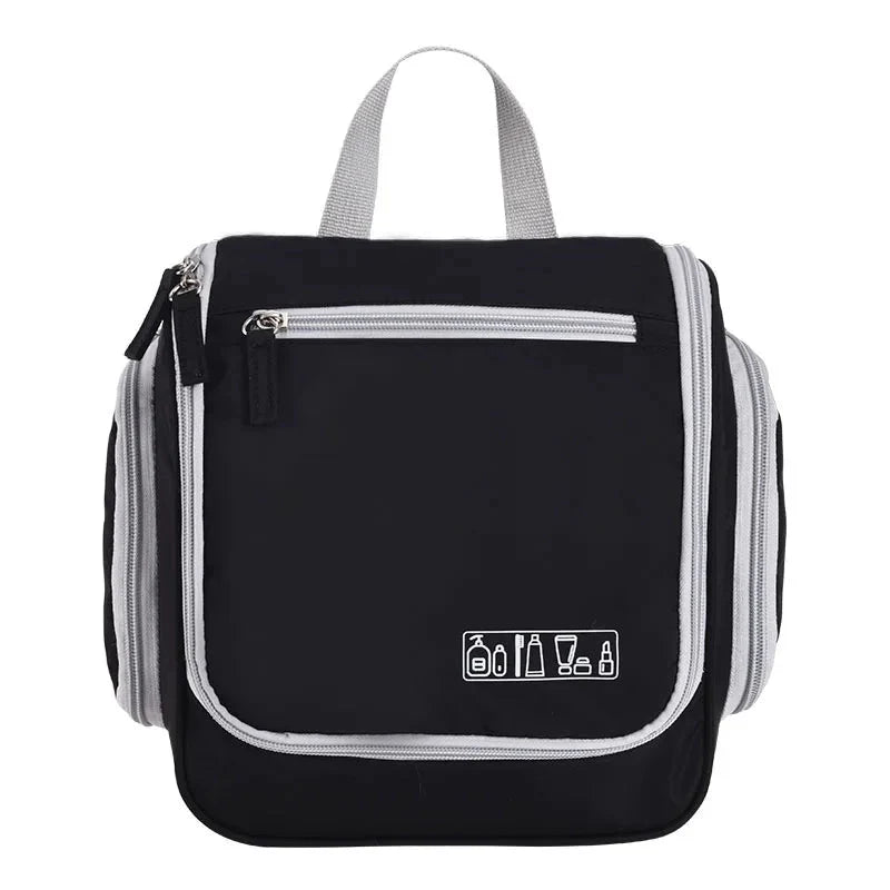 Trousse noire élégante avec crochet de suspension