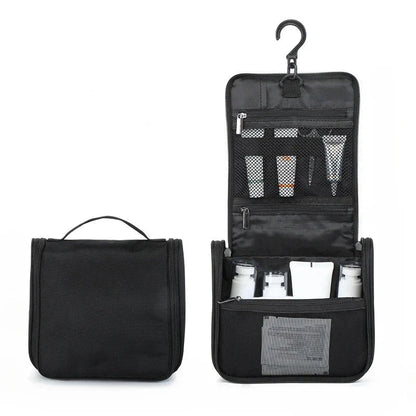 Trousse noire suspendue, crochet et poches organisées