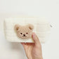 Trousse de toilette bébé avec motif ourson en coton