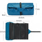 Trousse de toilette compacte montrant le tissu déperlant