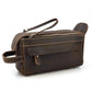 Version marron foncé de la trousse en cuir