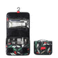 Trousse de toilette suspendue avec motif floral coloré